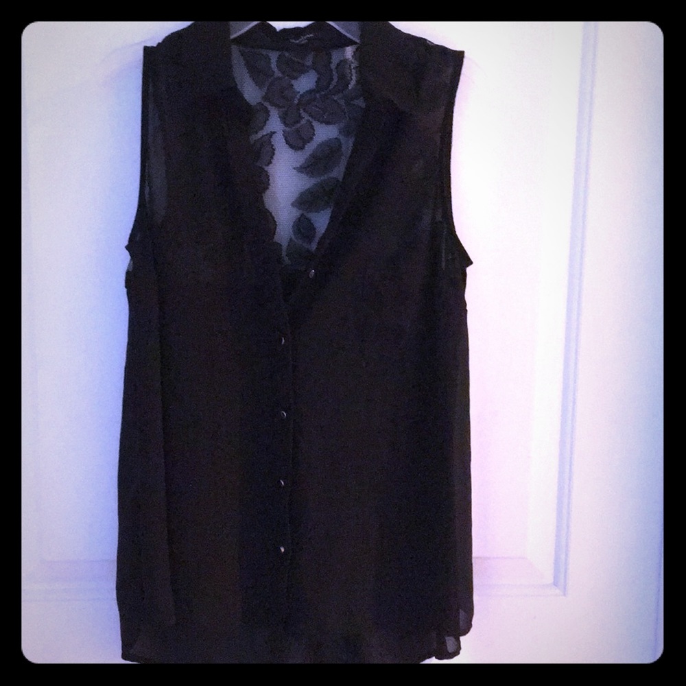 Black shear blouse